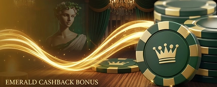 Crowngreen cashback bonus promotion with casino chips
